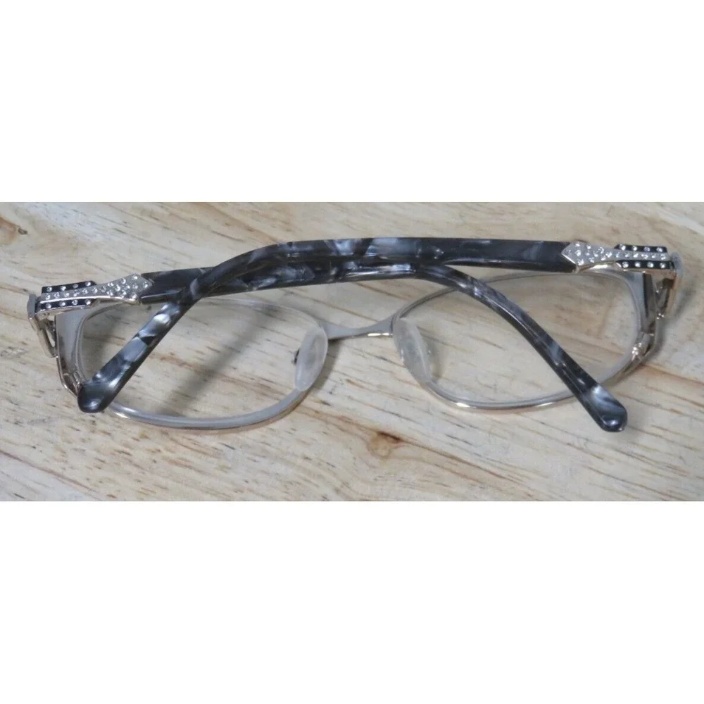 Caviar M 5616 Eye Glasses Frames Only Made In Italy Crystals Gold Rhinestones